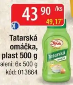 Qanto Tatarská omáčka, plast nabídka