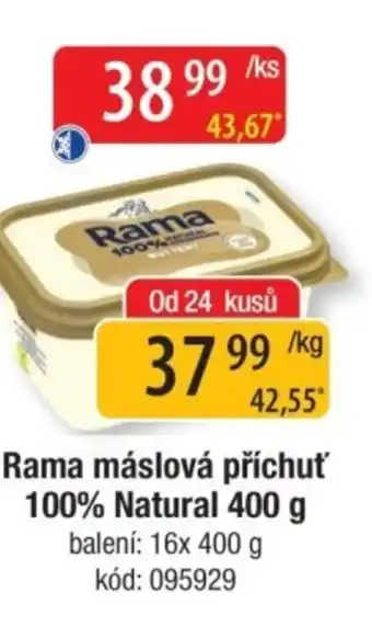 Qanto Rama máslová příchuť 100% Natural nabídka