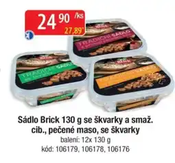 Qanto Sádlo Brick se škvarky a smaž. cib., pečené maso, se škvarky nabídka