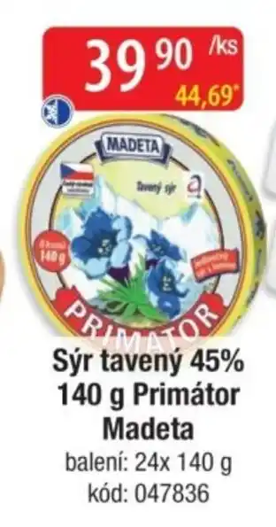 Qanto Sýr tavený 45% Primátor Madeta nabídka