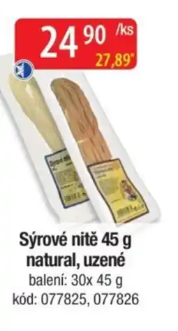Qanto Sýrové nitě natural, uzené nabídka