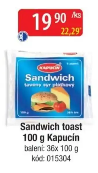 Qanto Sandwich toast Kapucín nabídka