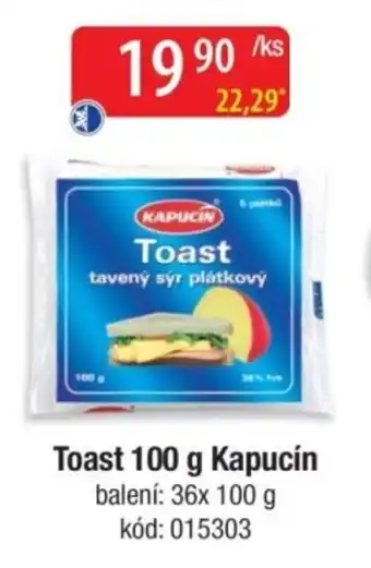 Qanto Toast Kapucín nabídka