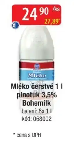 Qanto Mléko čerstvé plnotuk 3,5% Bohemilk nabídka