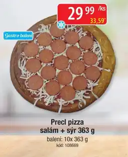 Qanto Precl pizza salám + sýr nabídka