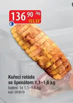 Qanto Kuřecí roláda se špenátem nabídka