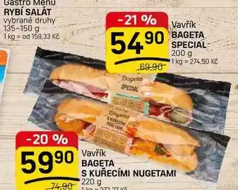 Flop BAGETA S KUŘECÍMI NUGETAMI nabídka