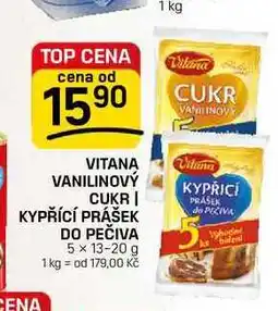 Flop VITANA VANILINOVÝ CUKR KYPŘÍCÍ PRÁŠEK DO PEČIVA CENA 5 x nabídka