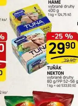 Flop TUŇÁK NEKTON vybrané druhy 80 g/PP nabídka