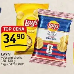 Flop LAY'S vybrané druhy nabídka