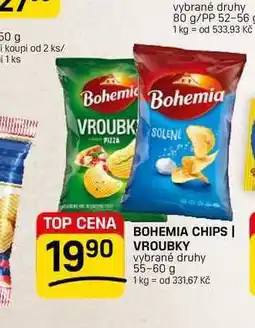 Flop BOHEMIA CHIPS | VROUBKY vybrané druhy nabídka