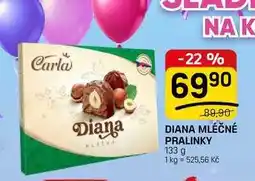 Flop DIANA MLÉČNÉ PRALINKY nabídka