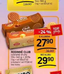 Flop RODINNÉ CLUB vybrané druhy nabídka