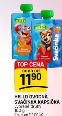 Flop HELLO OVOCNÁ SVAČINKA KAPSIČKA vybrané druhy nabídka