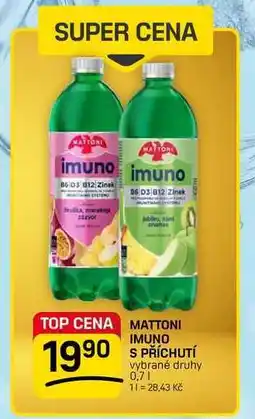 Flop MATTONI IMUNO S PŘÍCHUTÍ vybrané druhy nabídka