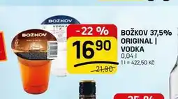 Flop BOŽKOV 37,5% ORIGINAL | VODKA nabídka