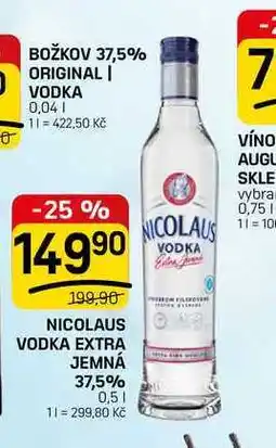 Flop NICOLAUS VODKA EXTRA JEMNÁ 37,5% nabídka
