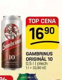 Flop GAMBRINUS ORIGINÁL 10 plech nabídka