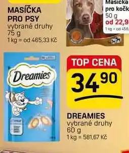 Flop DREAMIES vybrané druhy nabídka