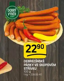 Flop Debrecínské párky ve skopovém střívku nabídka