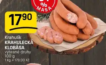 Flop Krahulík krahulecká klobása nabídka