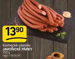 Flop Kostlecké uzeniny javořické párky nabídka