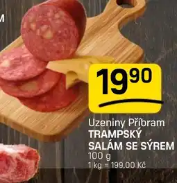 Flop Uzeniny příbram trampský salám se sýrem nabídka