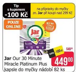 Teta Jar Our 30 Minute Miracle Platinum Plus kapsle do myčky nádobí 82 ks nabídka