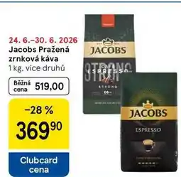 Tesco Jacobs Pražená zrnková káva, 1 kg, více druhů nabídka