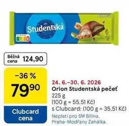 Tesco Orion Studentská pečeť nabídka