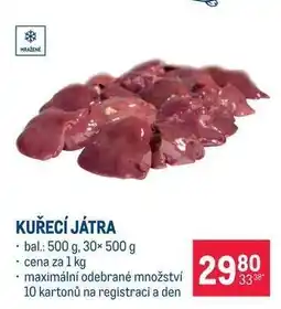 Makro Kuřecí játra nabídka