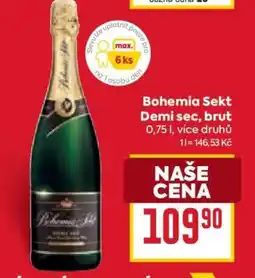 Billa Bohemia Sekt Demi sec, Brut nabídka
