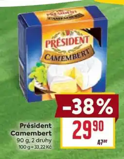 Billa Président camembert nabídka