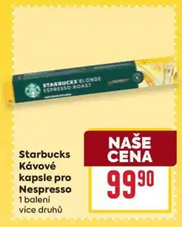 Billa Starbucks Kávové kapsle pro Nespresso nabídka