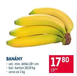 Makro Banány nabídka