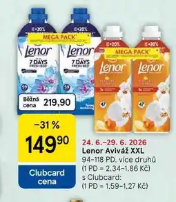 Tesco Lenor Aviváž XXL, 94-118 PD nabídka