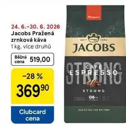 Tesco Jacobs Pražená zrnková káva nabídka