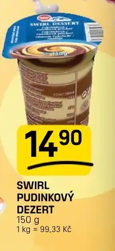 Flop Swirl pudinkový dezert nabídka
