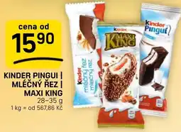 Flop Kinder pingui | mléčný řez | maxi king nabídka