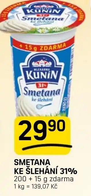 Flop Smetana ke šlehání 31% nabídka