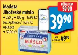 Albert Madeta Jihočeské máslo nabídka