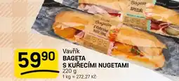 Flop Vavřík bageta s kuřecími nugetami nabídka