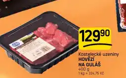Flop Kostelecké uzeniny hovězí na guláš nabídka