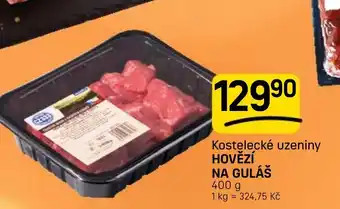 Flop Kostelecké uzeniny hovězí na guláš nabídka
