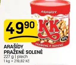 Flop Arašídy pražené solené nabídka