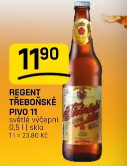 Flop Regent třeboňské pivo 11 světlé výčepní nabídka