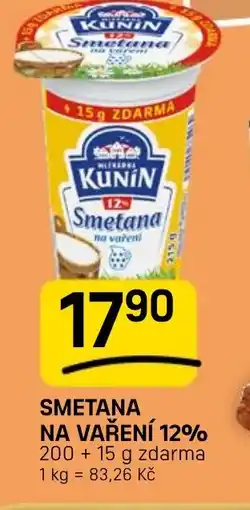 Flop Smetana na vaření 12% nabídka
