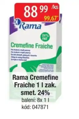Qanto Rama Cremefine Fraiche zak. smet. 24% nabídka