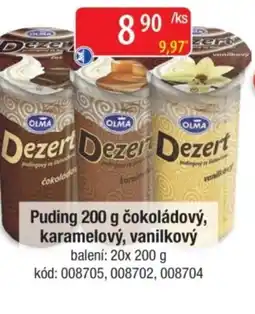 Qanto Puding čokoládový, karamelový, vanilkový nabídka