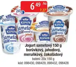 Qanto Jogurt sametový borůvkový, jahodový, meruňkový, čokoládový nabídka